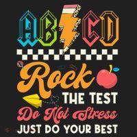 Funny Test Day Abcd Pen Rock The Test Motivational Students Beanie thumb 2