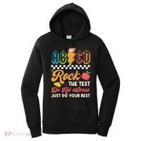 Funny Test Day Abcd Pen Rock The Test Motivational Students Women's Hoodie thumb 0