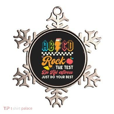 Funny Test Day Abcd Pen Rock The Test Motivational Students Ornament