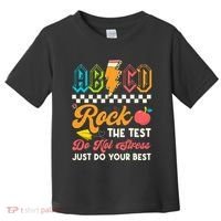 Funny Test Day Abcd Pen Rock The Test Motivational Students Toddler T-Shirt thumb 0