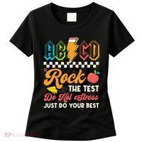 Funny Test Day Abcd Pen Rock The Test Motivational Students Women's T-Shirt thumb 0