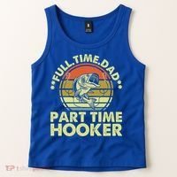 Full Time Dad Part Time Hooker Papa Funny Funny Gift Tank Top thumb 2