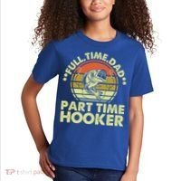 Full Time Dad Part Time Hooker Papa Funny Funny Gift Kids T-Shirt thumb 2