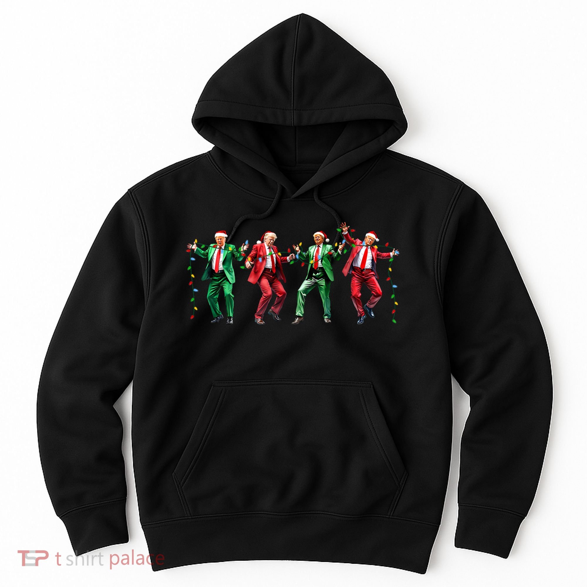 Funny Trump Dance Santa Claus Christmas Hoodie