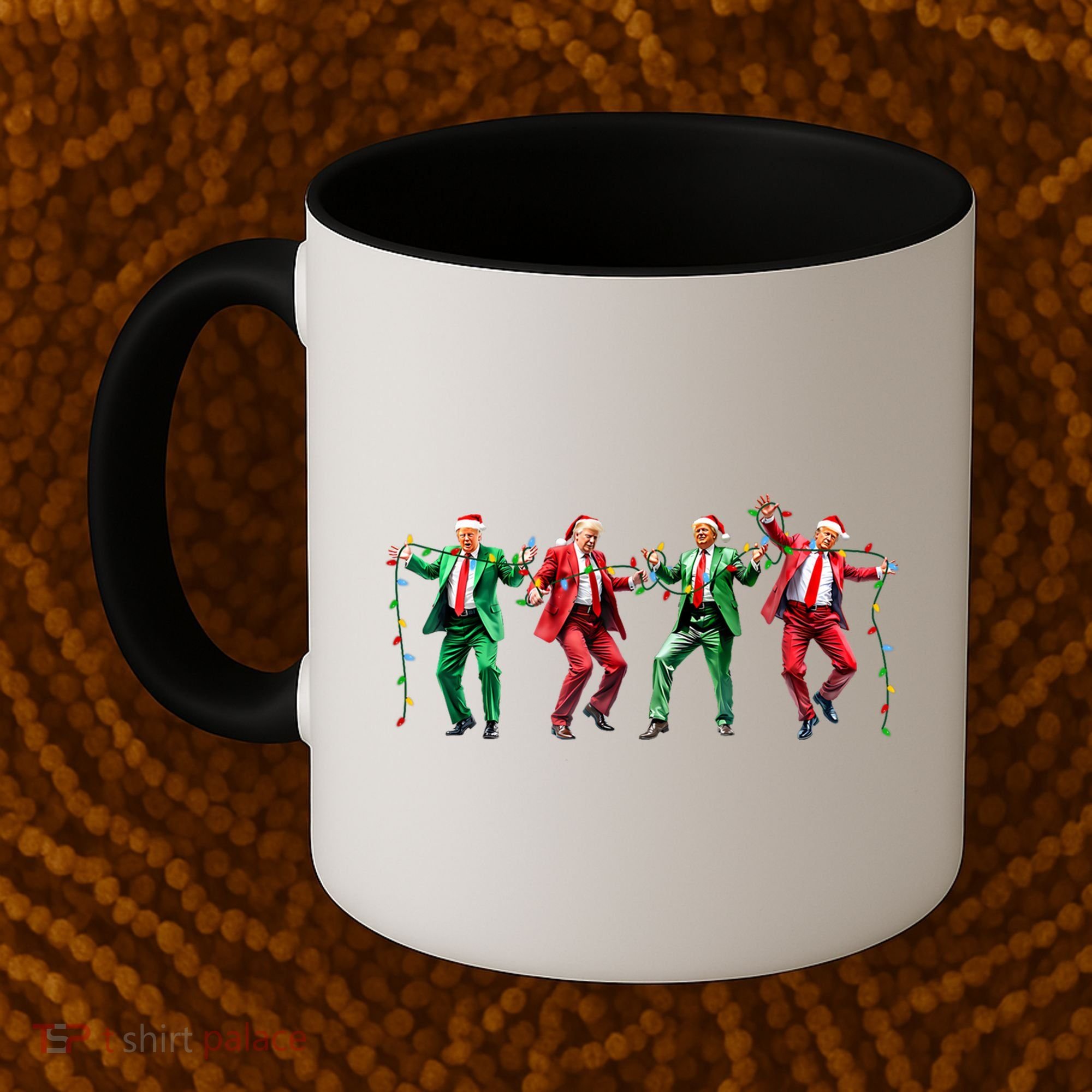 Funny Trump Dance Santa Claus Christmas Coffee Mug