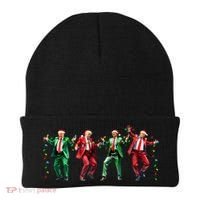 Funny Trump Dance Santa Claus Christmas Beanie thumb 0