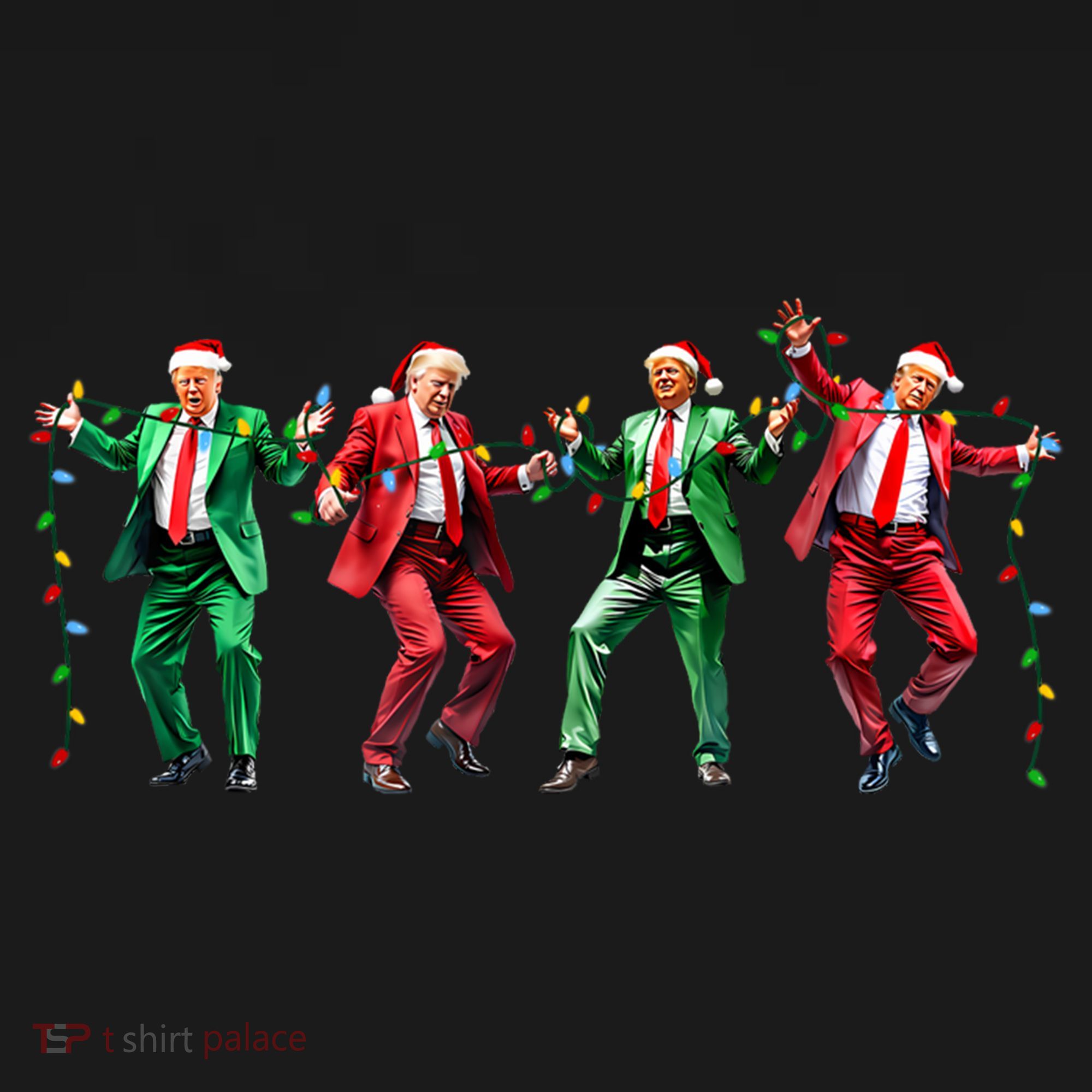 Funny Trump Dance Santa Claus Christmas Women's Hoodie