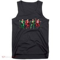 Funny Trump Dance Santa Claus Christmas Tank Top thumb 0