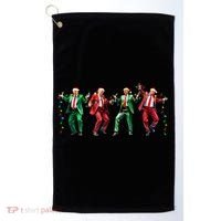 Funny Trump Dance Santa Claus Christmas Golf Towel thumb 0