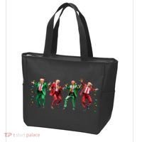 Funny Trump Dance Santa Claus Christmas Tote Bag thumb 3