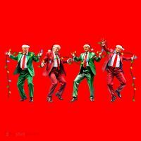 Funny Trump Dance Santa Claus Christmas Santa Hat thumb 1