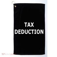 Funny Tax Deduction Humor Golf Towel thumb 0