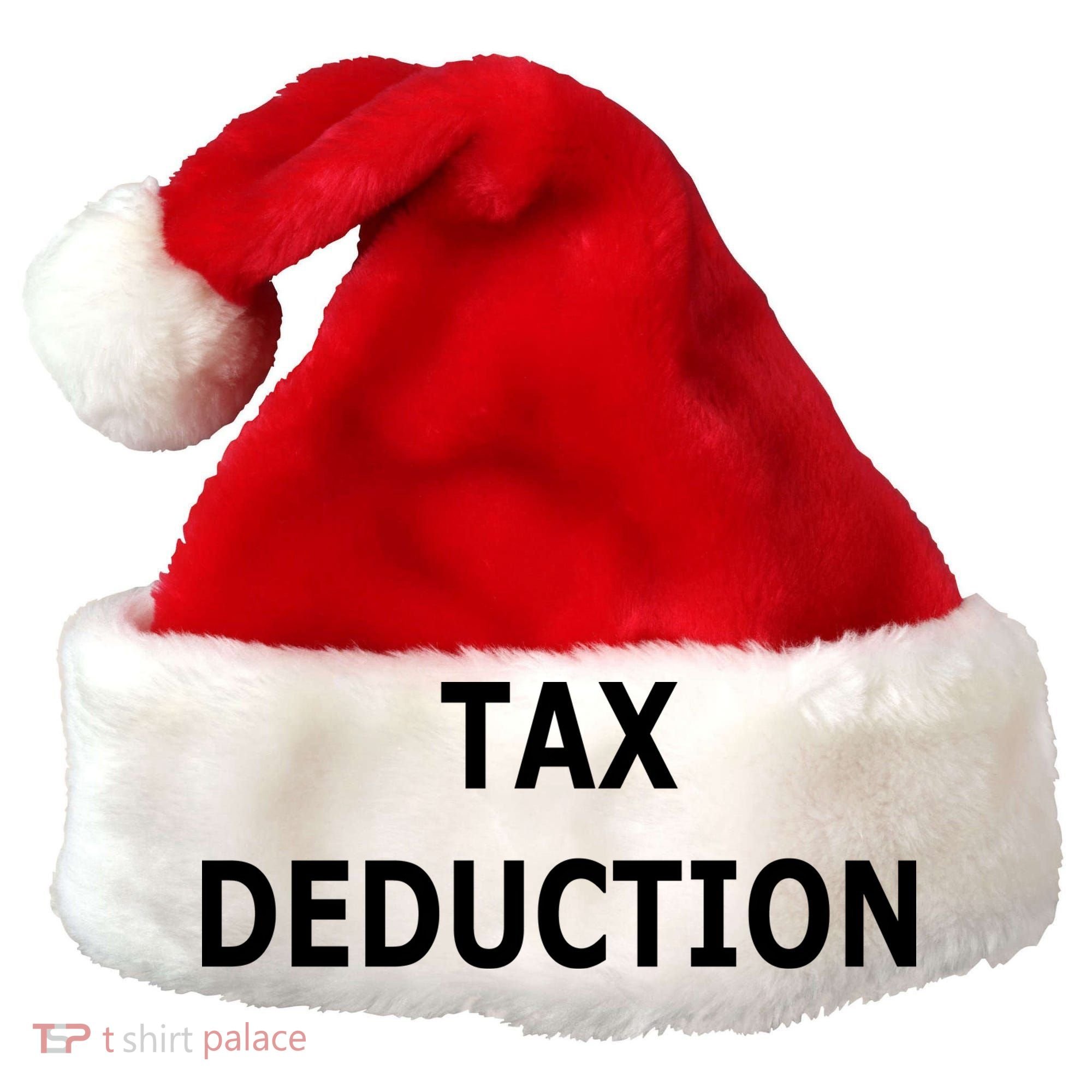 Funny Tax Deduction Humor Santa Hat