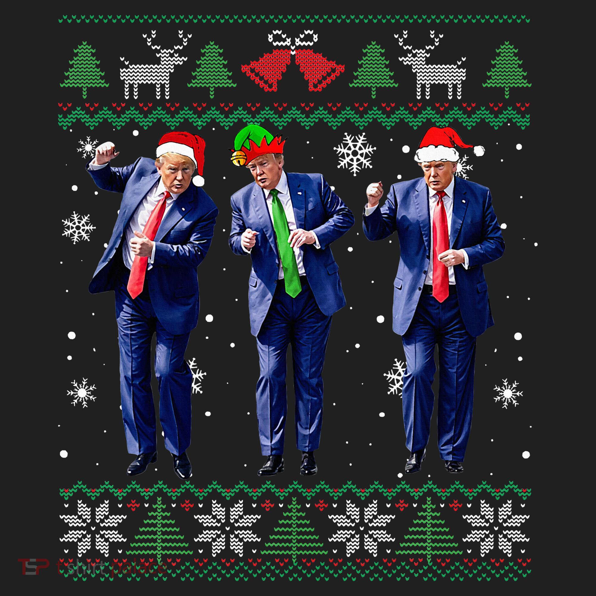 Funny Trump Dance Xmas President 47 Usa Christmas Ugly Beanie