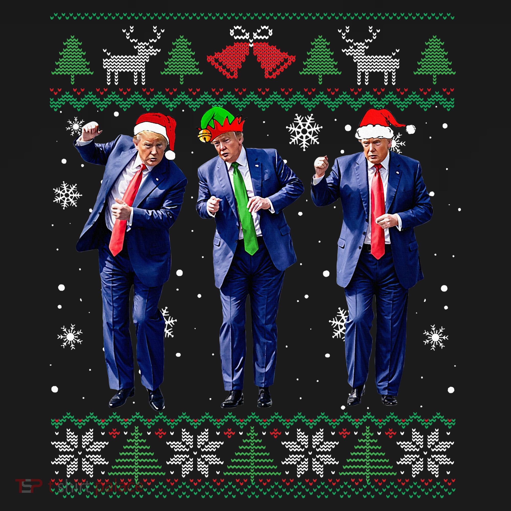 Funny Trump Dance Xmas President 47 Usa Christmas Ugly Mousepad