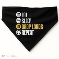 Funny Truck Driver Joke Saying Trucker Gift USA-Made Doggie Bandana thumb 0