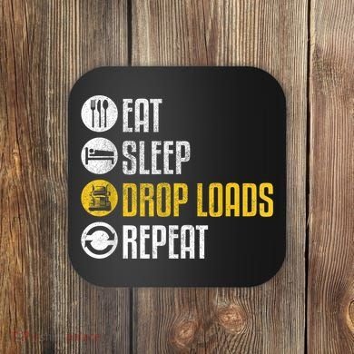 Funny Truck Driver Joke Saying Trucker Gift Coaster