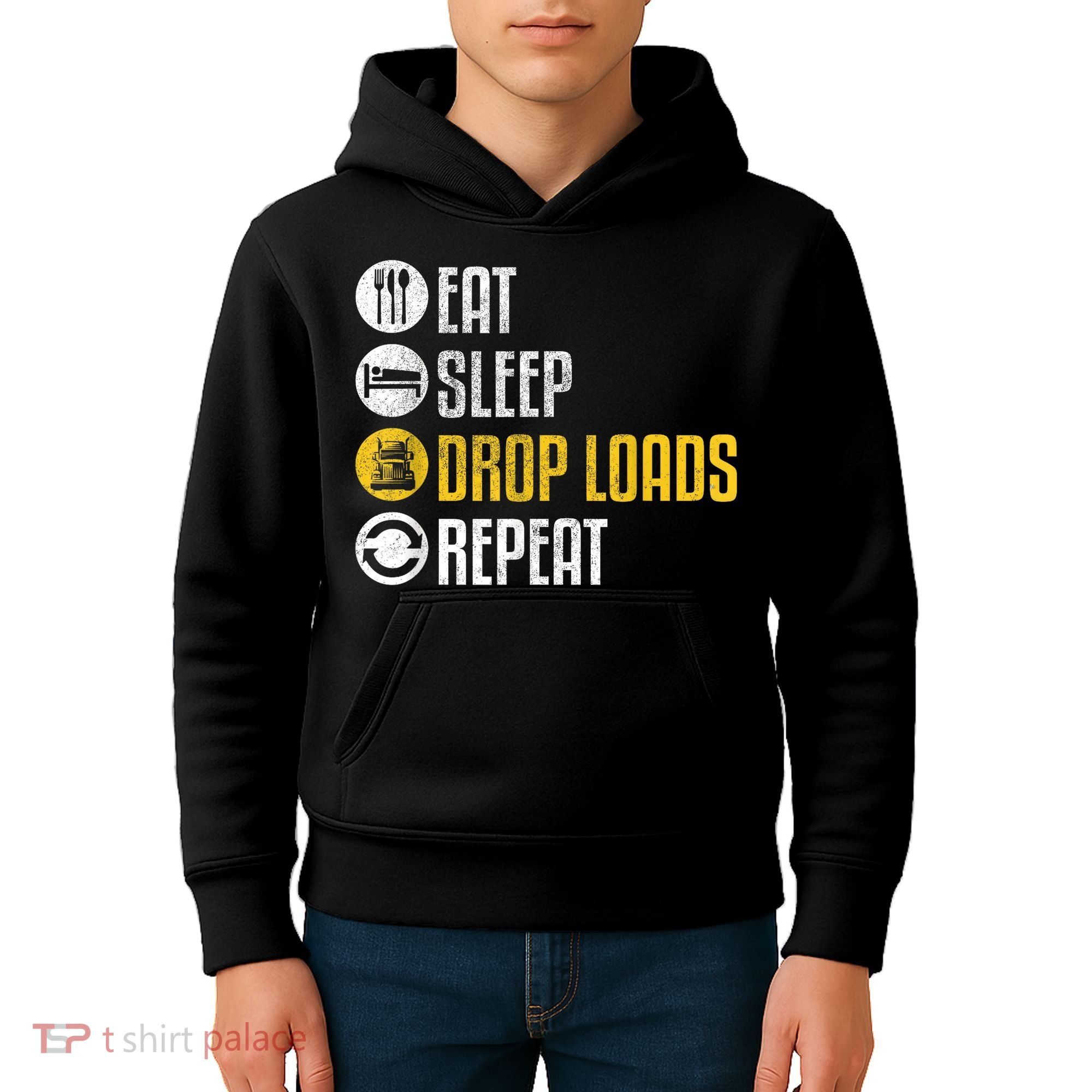 Funny Truck Driver Joke Saying Trucker Gift Kids Hoodie