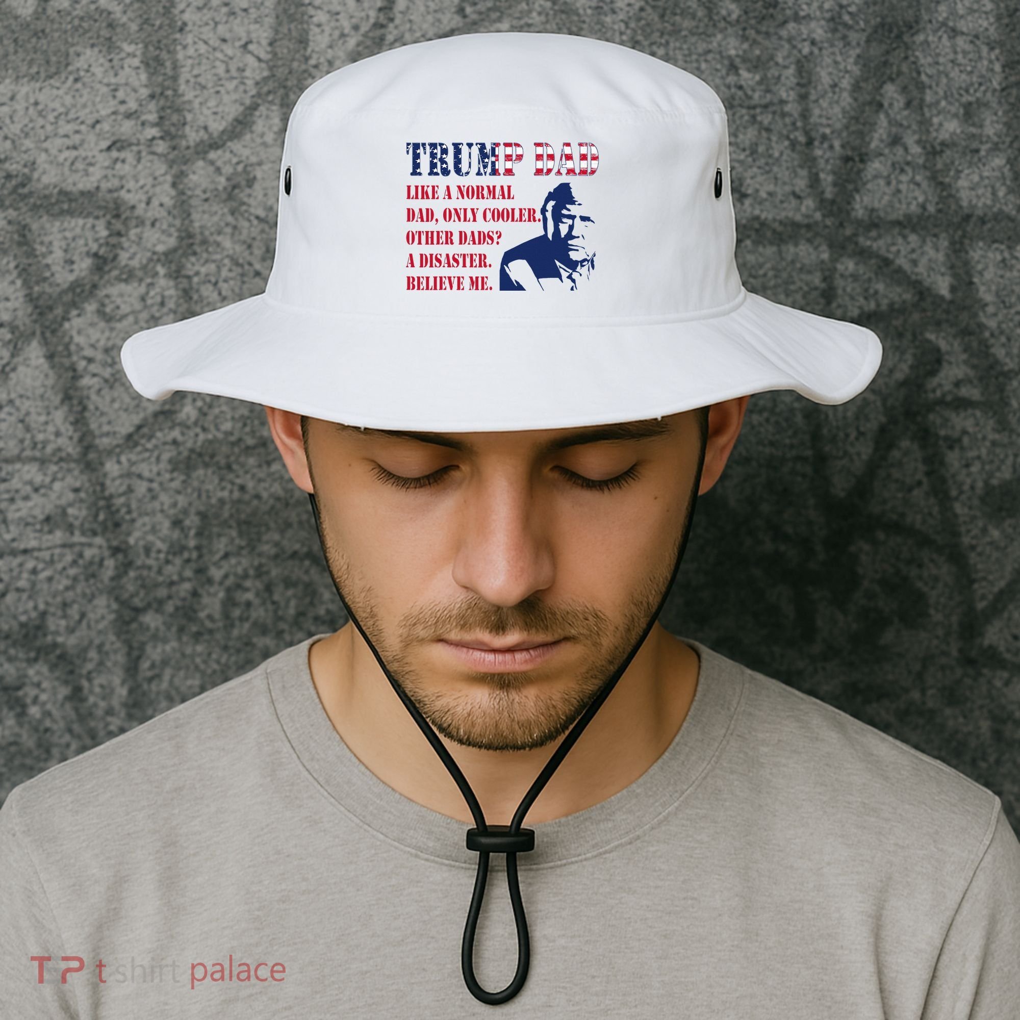 Funny Trump Dad Fathers Day Pro Trump Supporter Bucket Hat