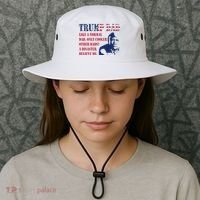 Funny Trump Dad Fathers Day Pro Trump Supporter Bucket Hat thumb 3