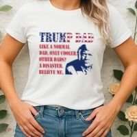 Funny Trump Dad Fathers Day Pro Trump Supporter Women's T-Shirt thumb 2