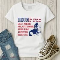 Funny Trump Dad Fathers Day Pro Trump Supporter Women's T-Shirt thumb 3