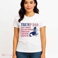 Funny Trump Dad Fathers Day Pro Trump Supporter Women's T-Shirt thumb 4