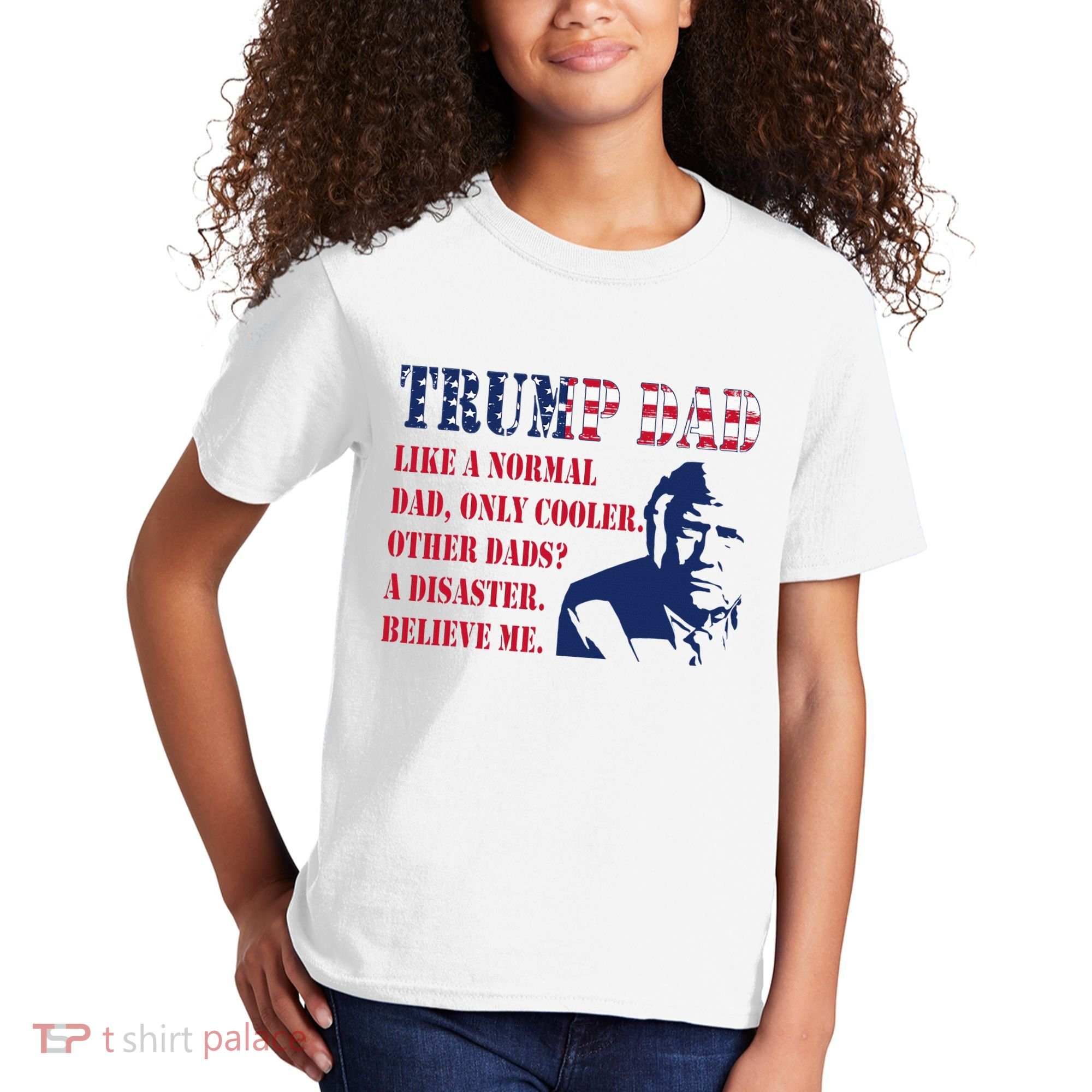 Funny Trump Dad Fathers Day Pro Trump Supporter Kids T-Shirt