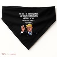 Funny Trump Dad Fathers Day Pro Trump Supporter USA-Made Doggie Bandana thumb 0