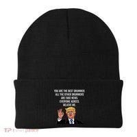Funny Trump Dad Fathers Day Pro Trump Supporter Beanie thumb 0