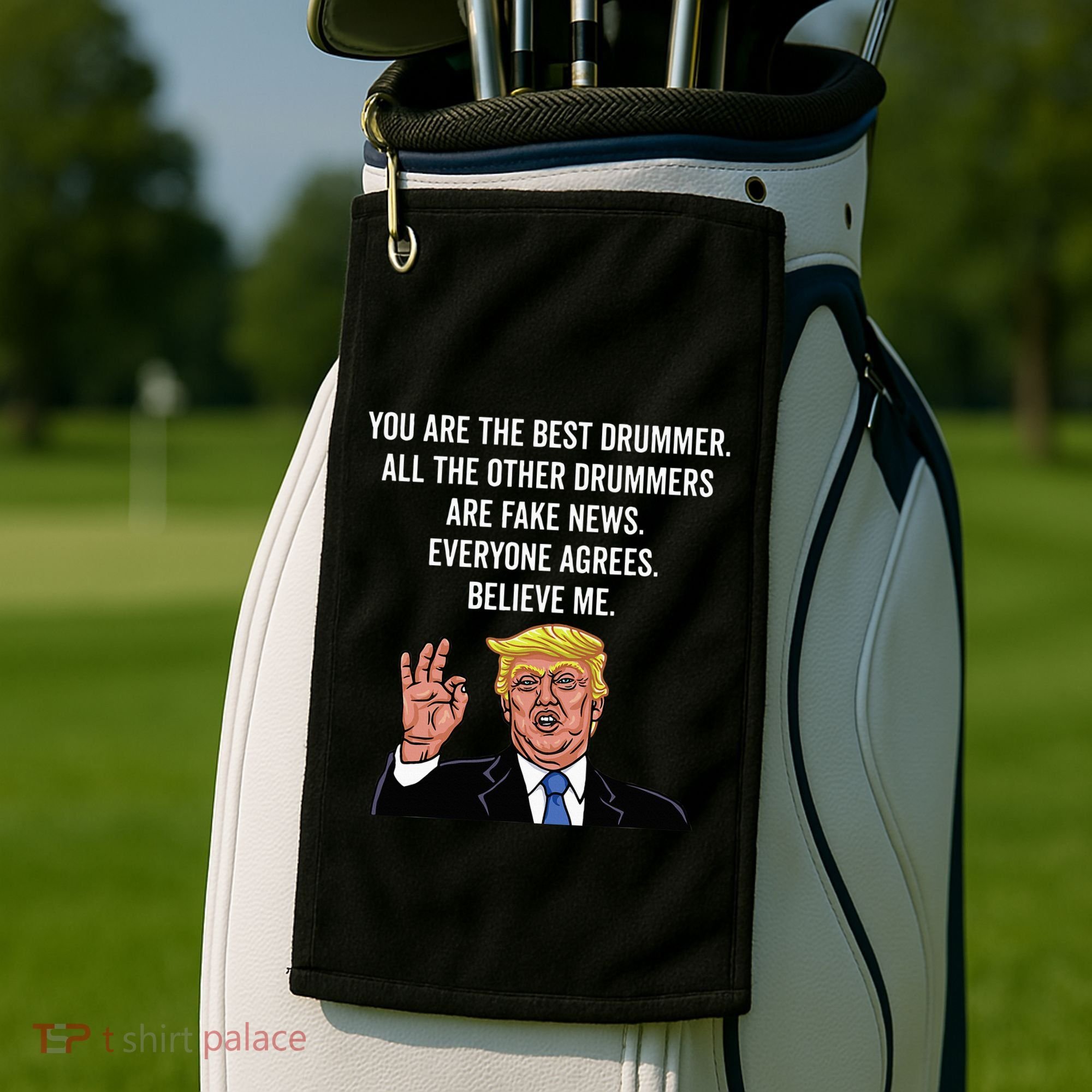 Funny Trump Dad Fathers Day Pro Trump Supporter Golf Towel