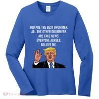 Funny Trump Dad Fathers Day Pro Trump Supporter Women's Long Sleeve Shirt thumb 0