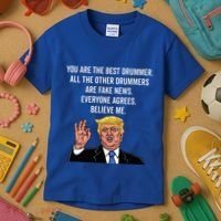 Funny Trump Dad Fathers Day Pro Trump Supporter Kids T-Shirt thumb 3