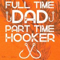 Full Time Dad Part Time Hooker Father's Day Fishing Gift Kati Licensed 12" Camo Cuffed Beanie thumb 2