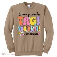 Funny Test Day I Love The Last Day Of State Testing Teacher Sweatshirt thumb 0