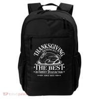Family Thanksgiving Dysfunction Funny Sarcastic Trukey Dinner Backpack thumb 0
