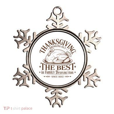 Family Thanksgiving Dysfunction Funny Sarcastic Trukey Dinner Ornament