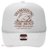 Family Thanksgiving Dysfunction Funny Sarcastic Trukey Dinner Hat thumb 0