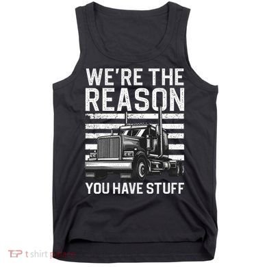 Funny Trucker Design For Semi Truck Driver Lover Tank Top