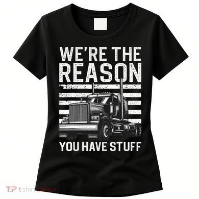 Funny Trucker Design For Semi Truck Driver Lover Women's T-Shirt