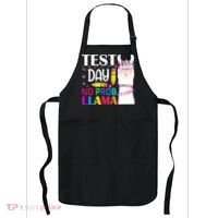 funny Test Day No Prob-llama Llama Teacher Apron thumb 0