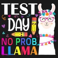 funny Test Day No Prob-llama Llama Teacher Apron thumb 3