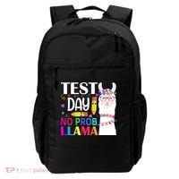 funny Test Day No Prob-llama Llama Teacher Backpack thumb 0