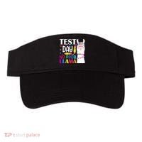 funny Test Day No Prob-llama Llama Teacher Visor thumb 0