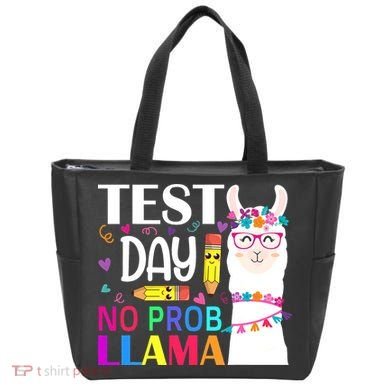 funny Test Day No Prob-llama Llama Teacher Tote Bag