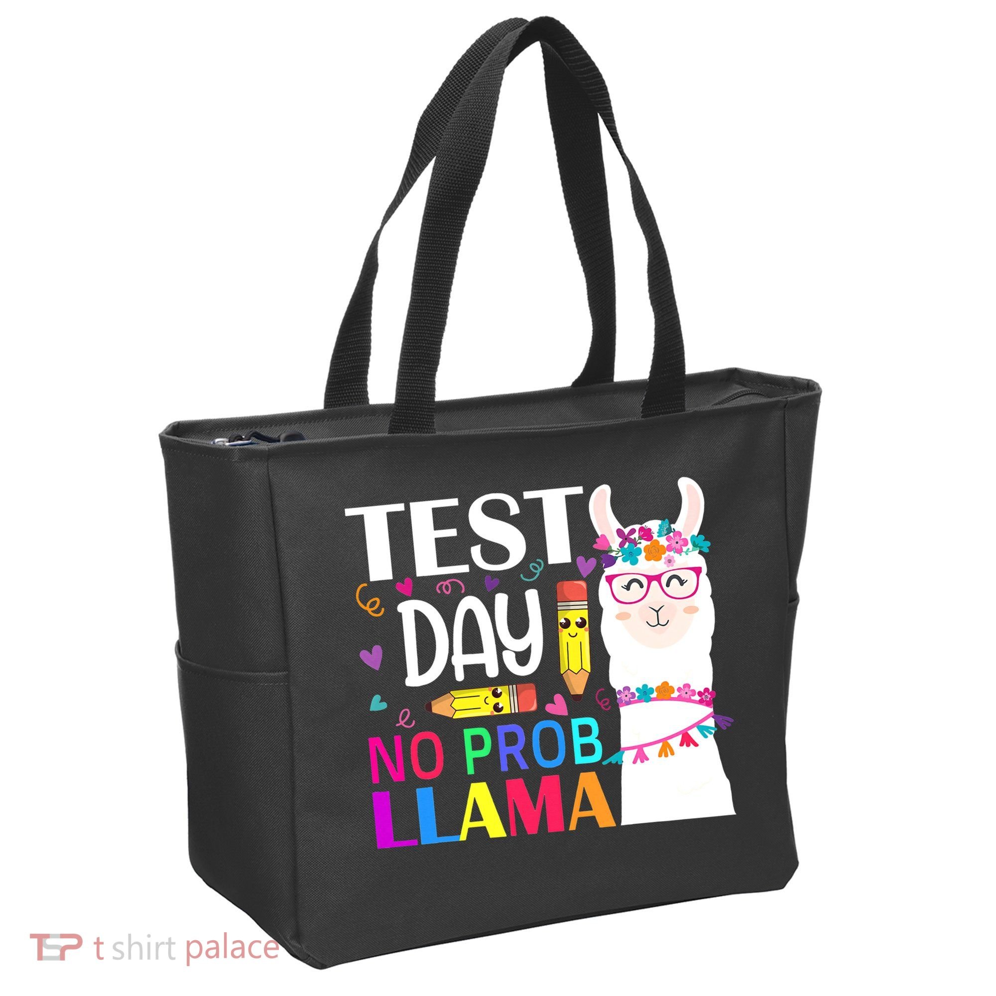 funny Test Day No Prob-llama Llama Teacher Tote Bag