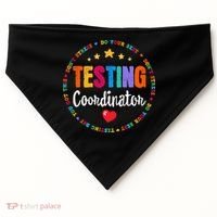 Funny Test Day Teacher Ideas School Testing Coordinator USA-Made Doggie Bandana thumb 0