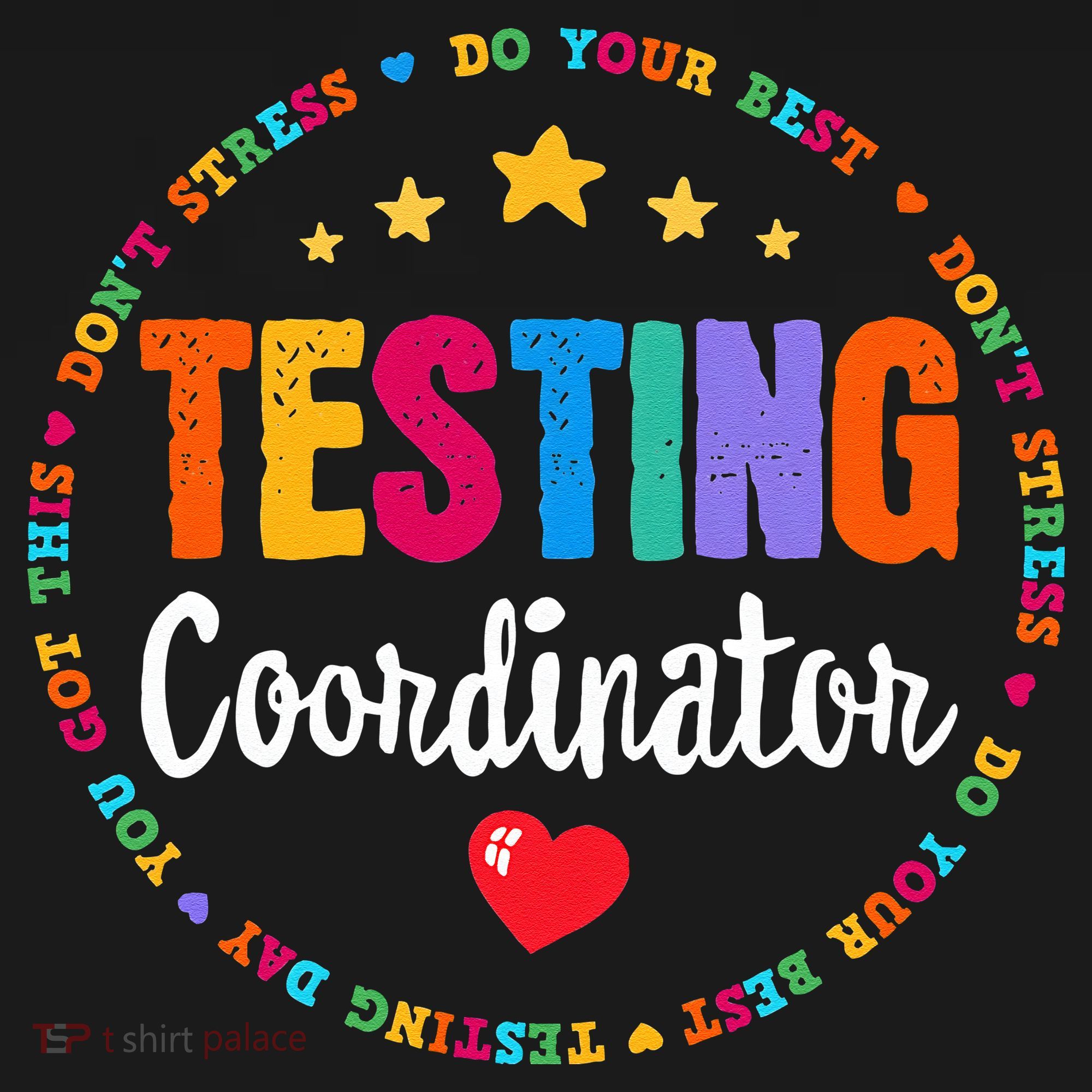 Funny Test Day Teacher Ideas School Testing Coordinator USA-Made Doggie Bandana