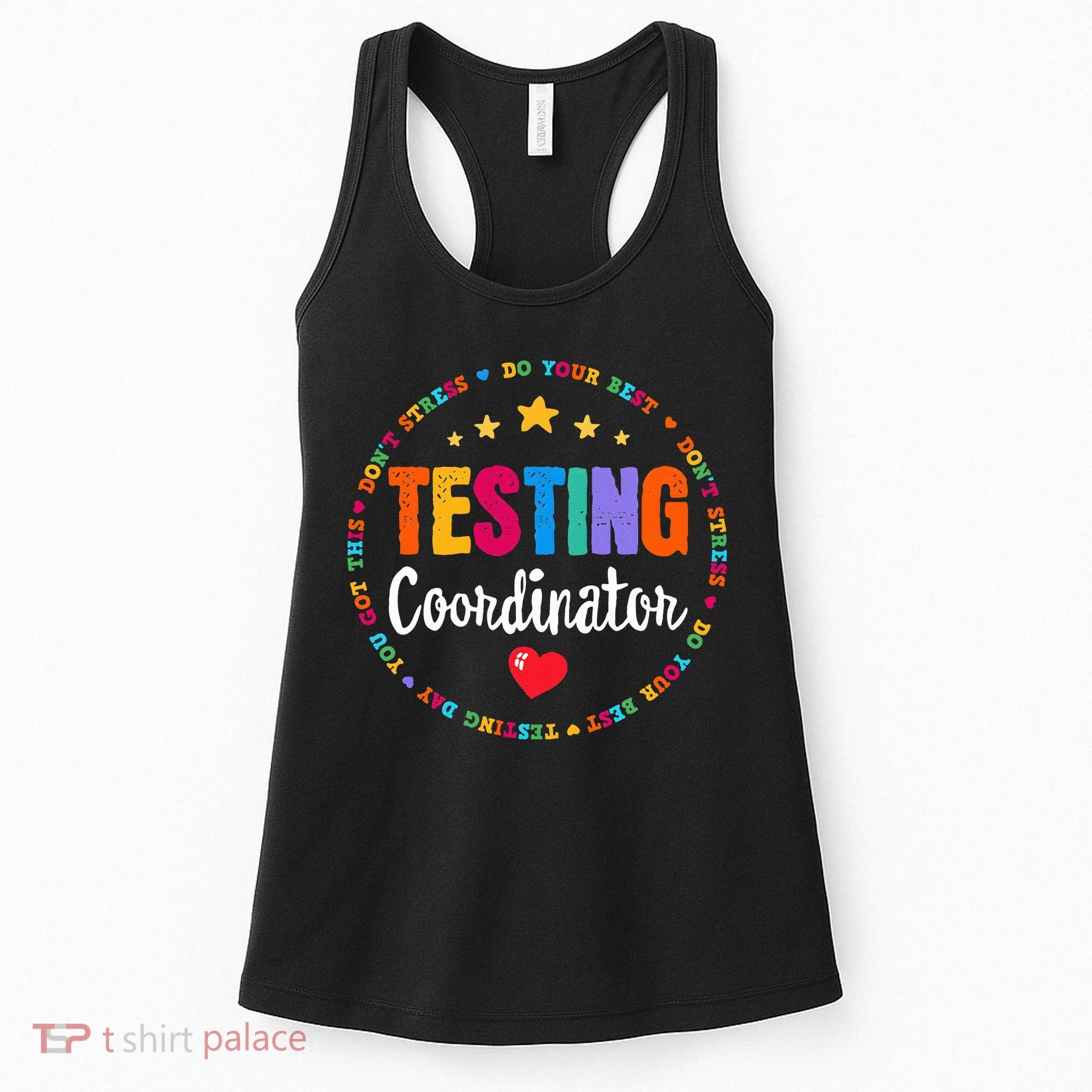 Funny Test Day Teacher Ideas School Testing Coordinator Women's Tank Top