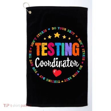 Funny Test Day Teacher Ideas School Testing Coordinator Golf Towel